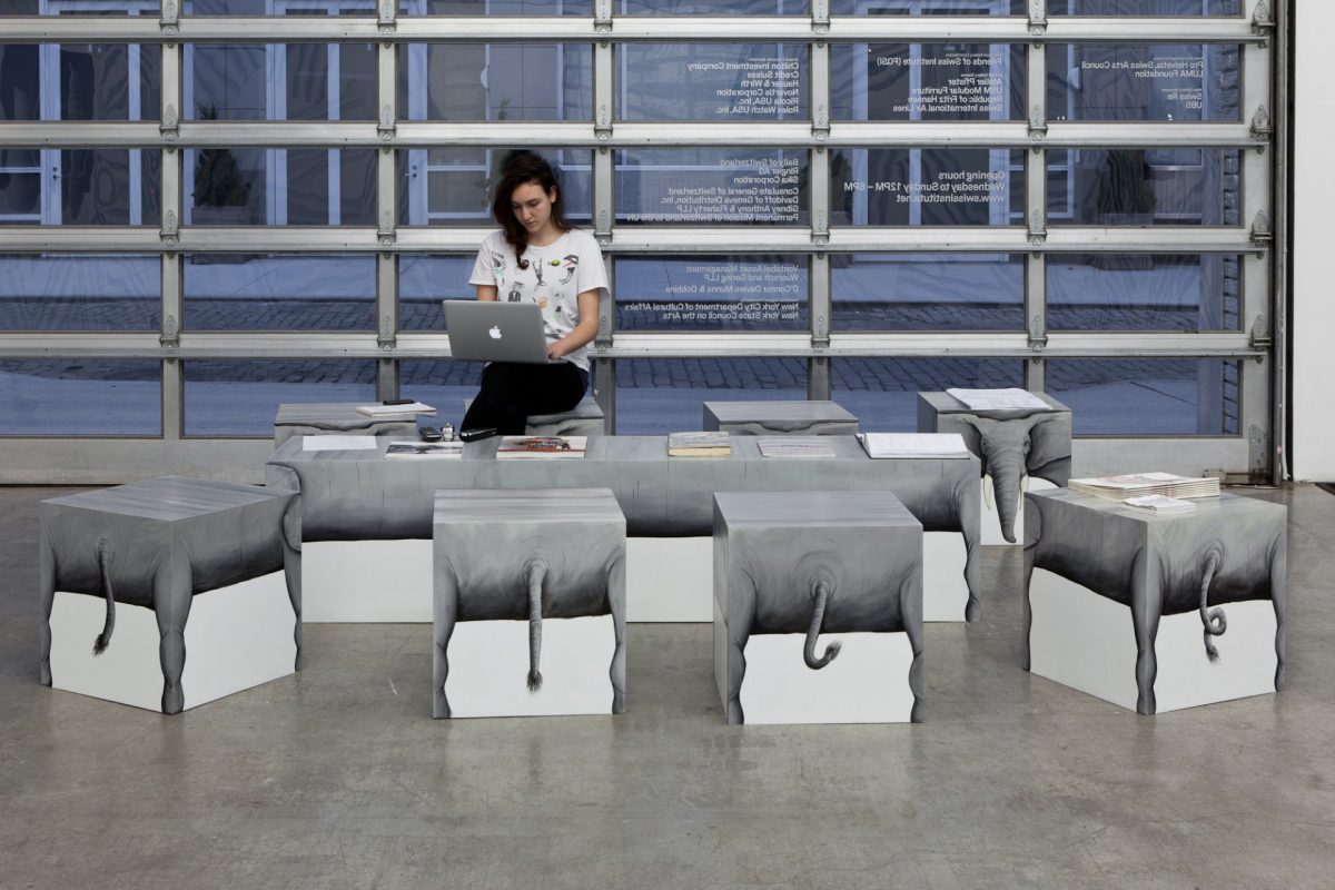 <i>still lifes, stones and elephants</i>, 2012
</br>
installation view, swiss institute, new york>