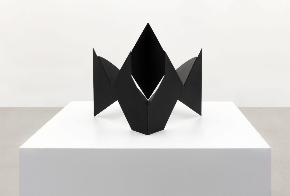 <i>scultura da viaggio (travel sculpture)</i>, 1950-58
</br> 
varnished iron, 43 x 50 x 56 cm / 16.9 x 19.7 x 22.1 in>