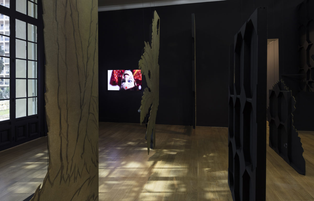<i>le jardin mécanique</i>, 2018
</br>
installation view, villa sauber, nouveau musée national de monaco, monaco>