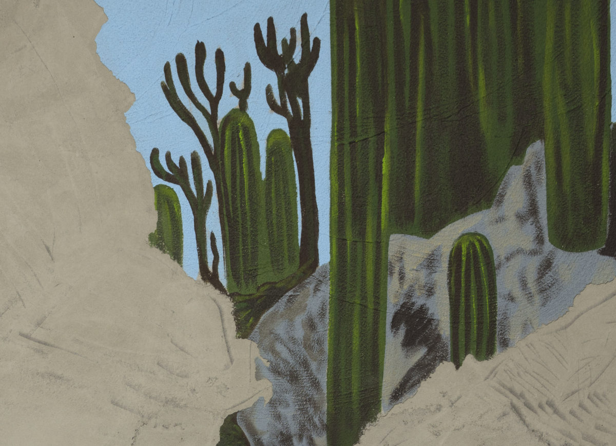 <i>sans titre (le jardin exotique)</i>, 2018
</br>
(detail)>