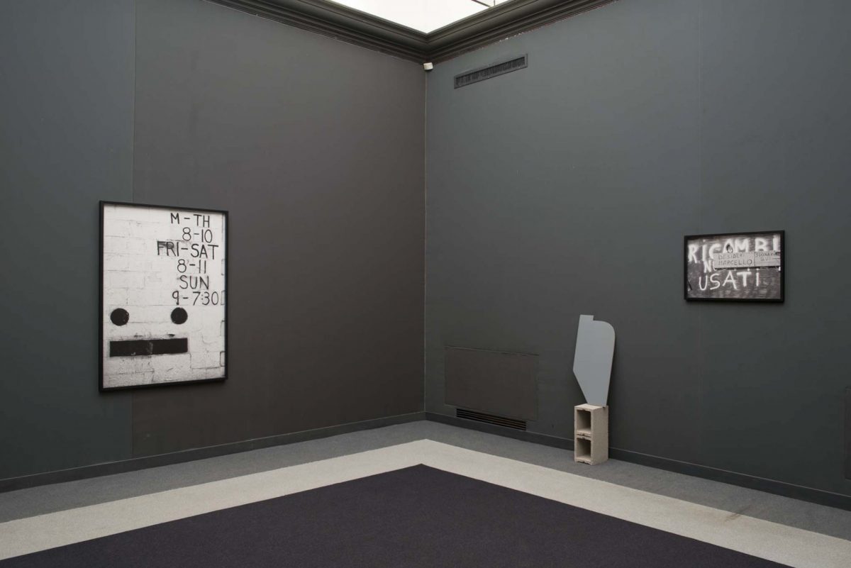 <I>auto body collision</I>, 2014
</br>
installation view, fondazione memmo, rome
>