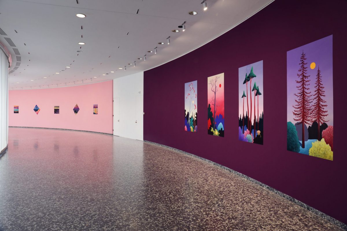 <i>sunrise, sunset</i>, 2017
</br>
installation view, hirshhorn museum and sculpture garden, washington>