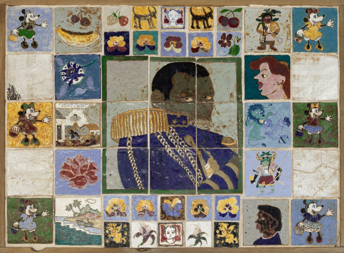 <i>tile table</i>, c. 1990
</br>
(alternate view)>