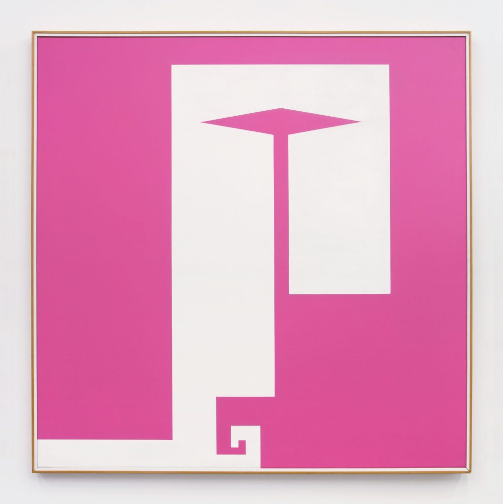 <i>negativo-positivo (negative-positive)</i>, 1993
</br>
acrylic on canvas, 160 x 160 cm / 63 x 63 in
>