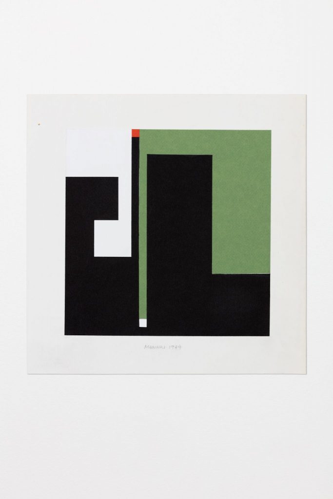<i>negativo-positivo (negative-positive)</i>, 1974
</br>
collage and mixed media on paper, 29,7 x 29,7 cm / 11.7 x 11.7 in
>