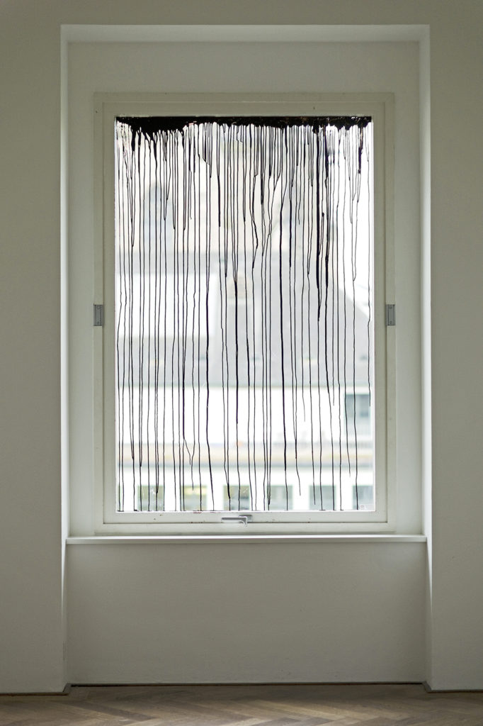 <i>enluminure</i>, 2012
</br>
ink on windows, variable dimensions
</br>
installation view, kunsthalle basel, basel>