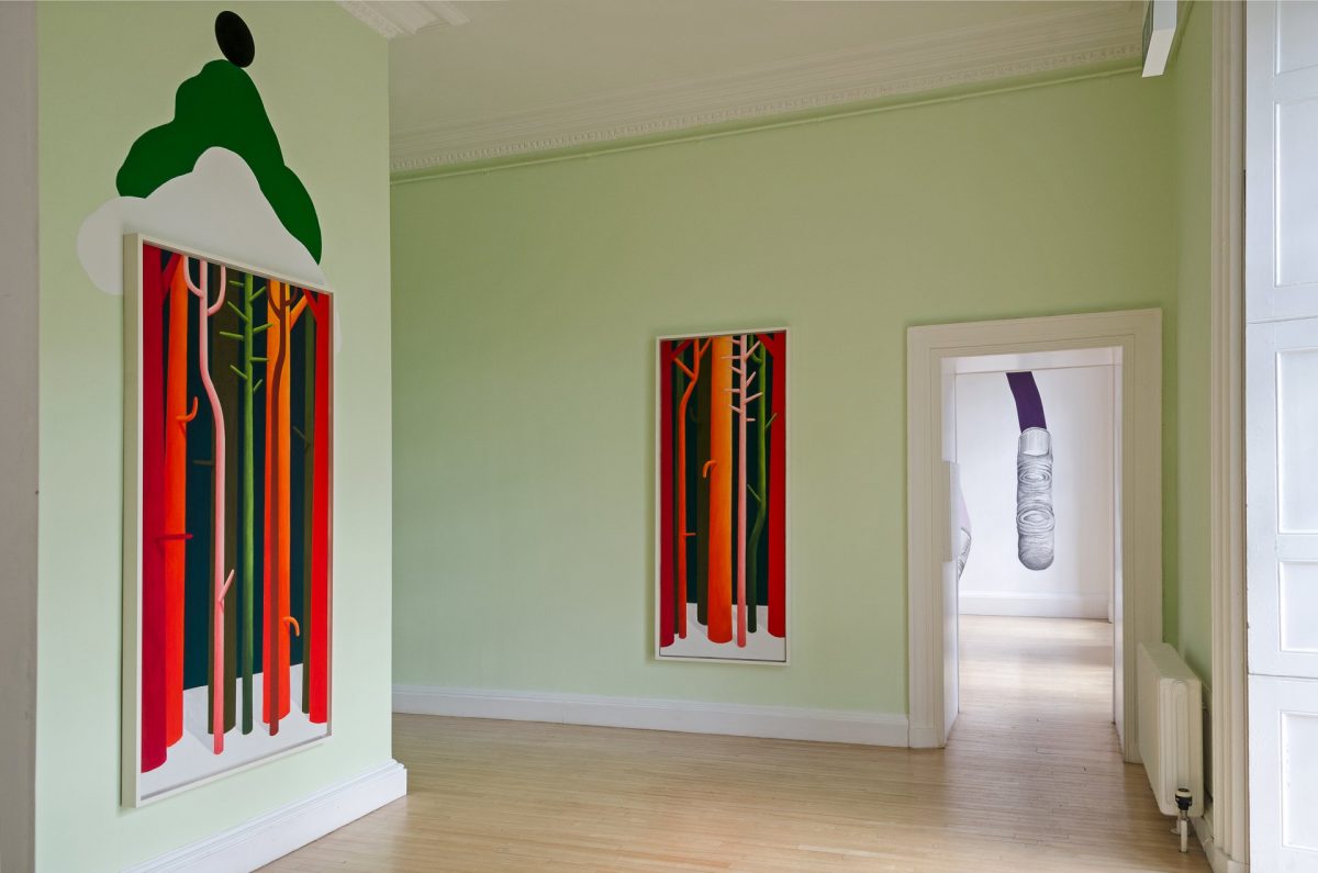 <i>boys and pastel</i>, 2015
</br>
installation view, inverleith house, royal botanic garden, edinburgh>