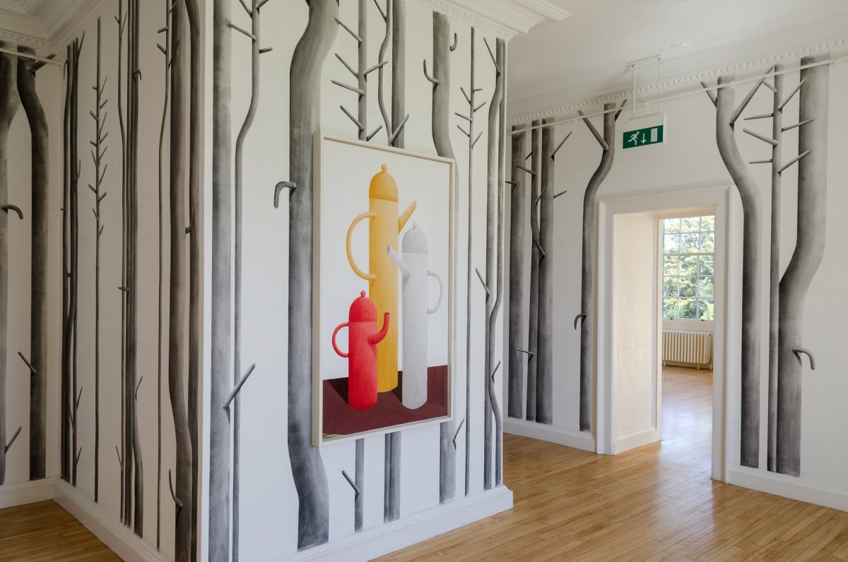<i>boys and pastel</i>, 2015
</br>
installation view, inverleith house, royal botanic garden, edinburgh>