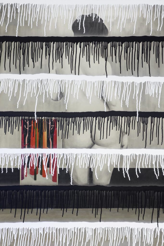 <i>two naked women</i>, 2015
</br>
installation view, kaufmann repetto, milan>