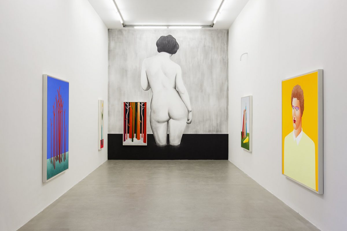<i>two naked women</i>, 2015
</br>
installation view, kaufmann repetto, milan>
