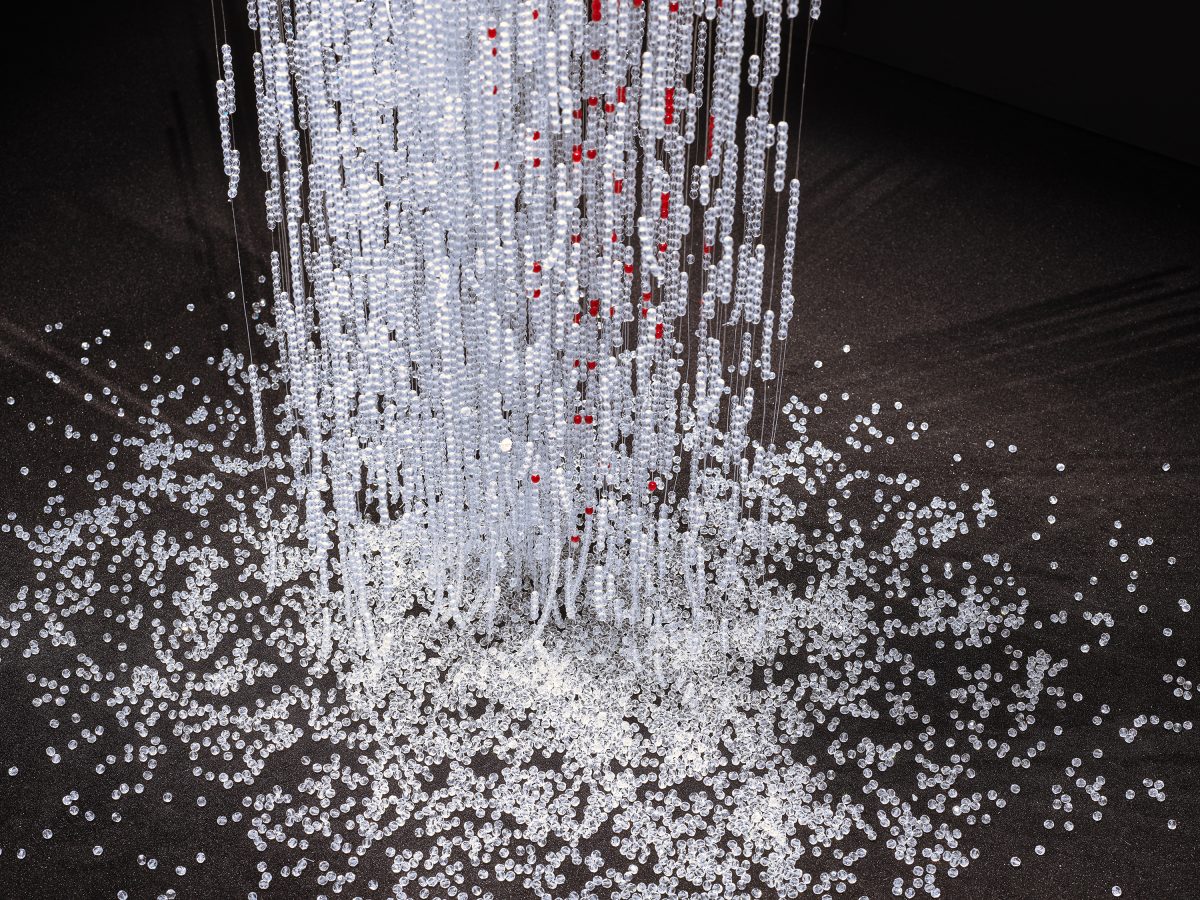 Latifa Echakhch, <i> UNTITLED (TEARS)  </i>, 2023 </br> (detail)>