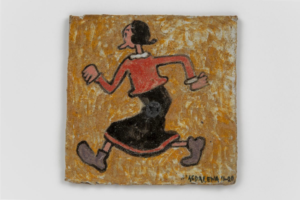 <i>untitled</i>, 2020
</br>
glazed ceramic </br> 19 x 19 cm / 7.4 x 7.4  in>
