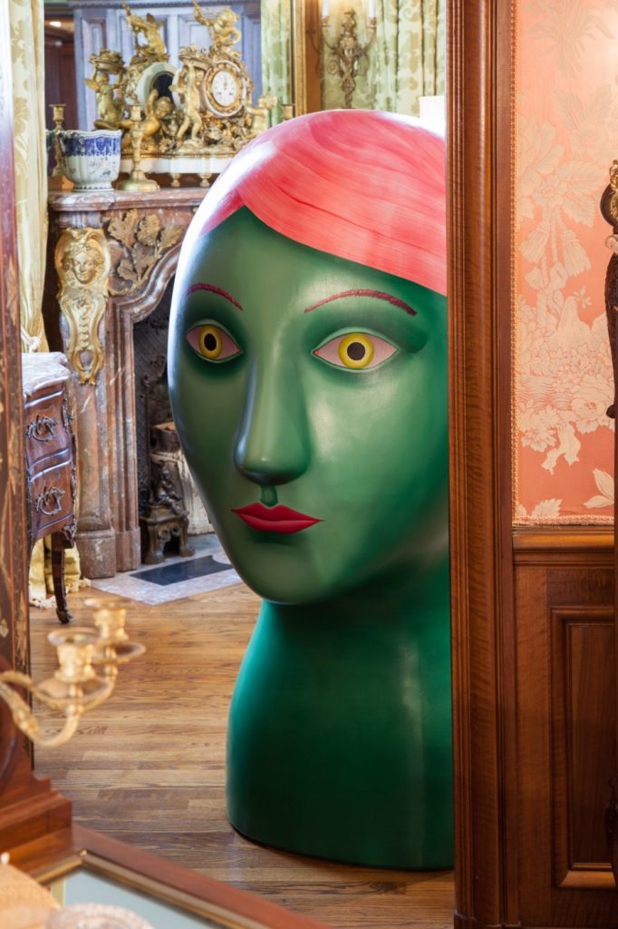 <i>marble ghosts</i>, 2019
</br>
installation view, marble house, Newport mansions>