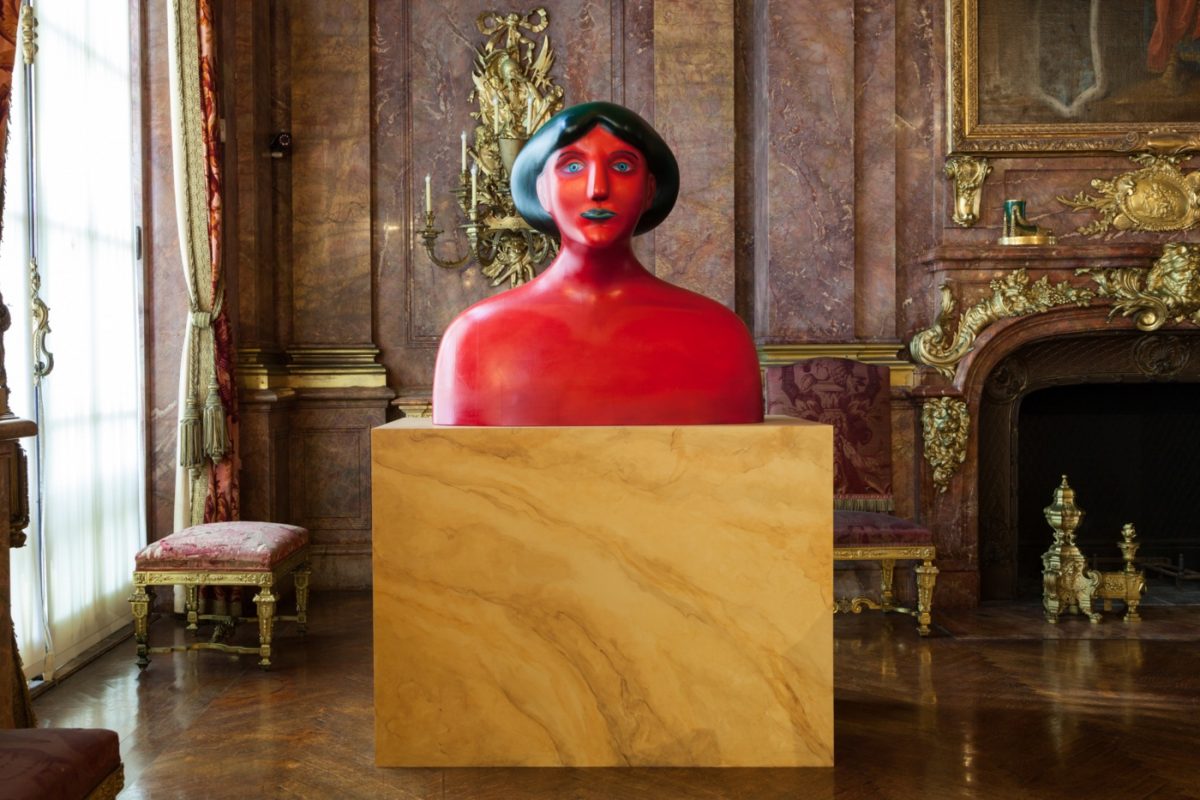 <i>marble ghosts</i>, 2019
</br>
installation view, marble house, Newport mansions>