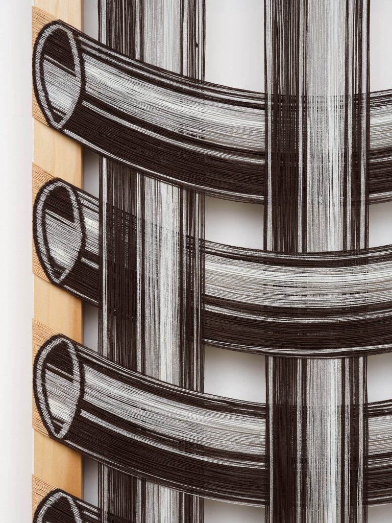 <i> Silver Pipes </i>, 2024 </br> (detail)>