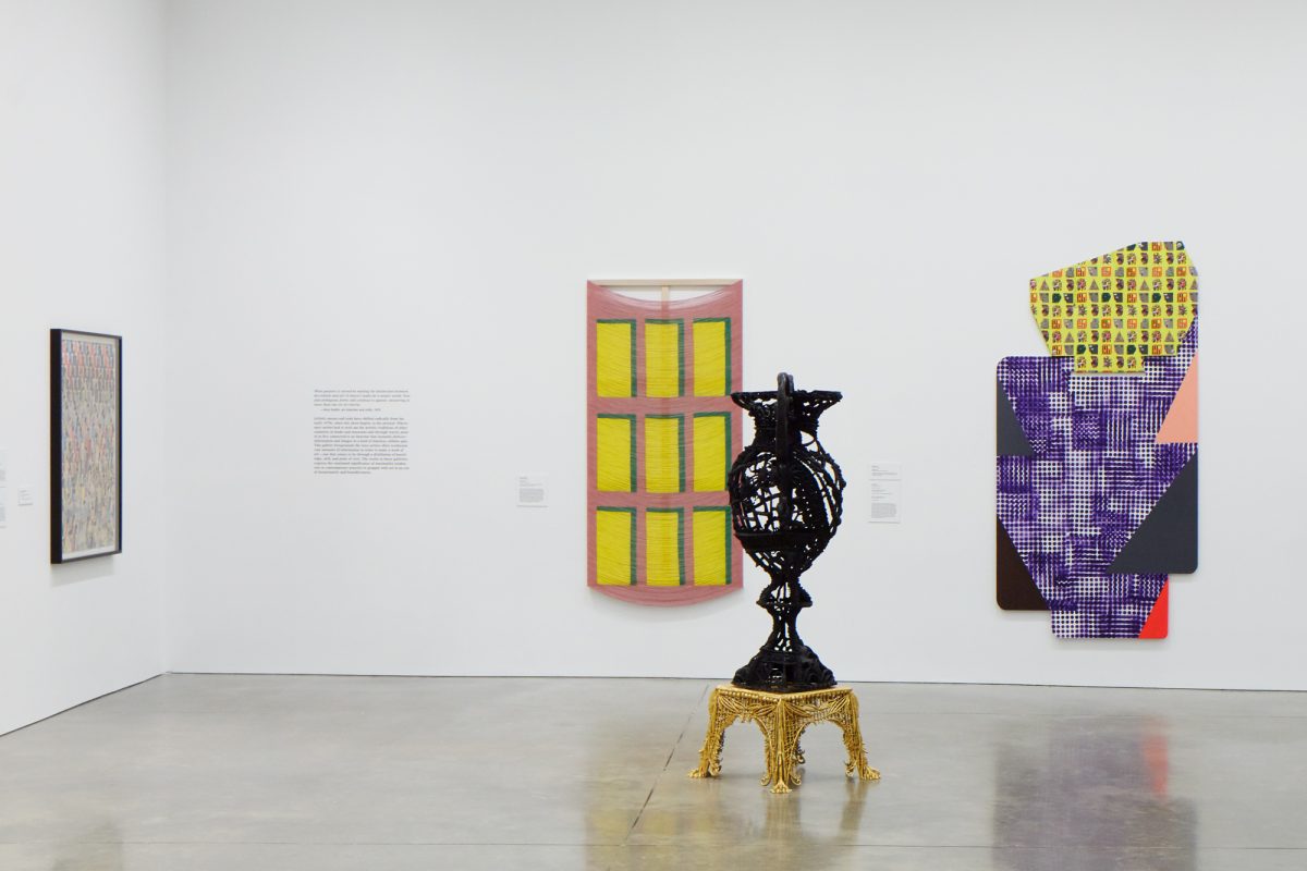 <i>less is a bore: maximalist art & design</I>, 2019
</br>
installation view, the institute of contemporary art, boston>