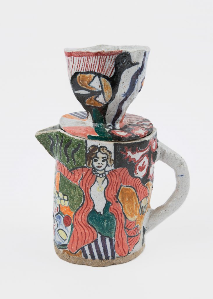 <i>untitled</i>, 2003
</br>
glazed ceramic, 25,4 x 20,3 x 11,4 cm / 10 x 8 x 4.5 in>