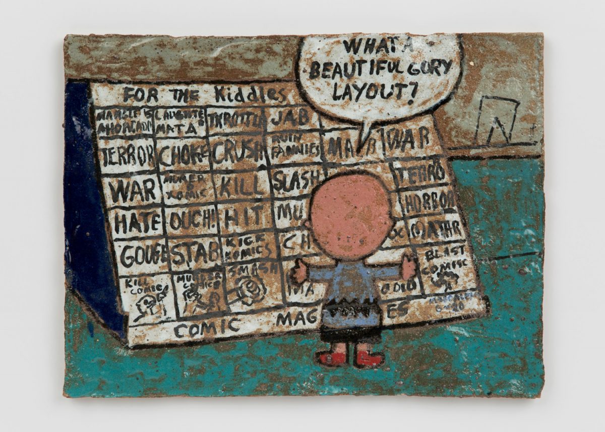 <i>untitled</I>, 2020
</br>
glazed ceramic, 22,9 x 29,8 x 1,3 cm / 9 x 11.8 x 0.5 in>