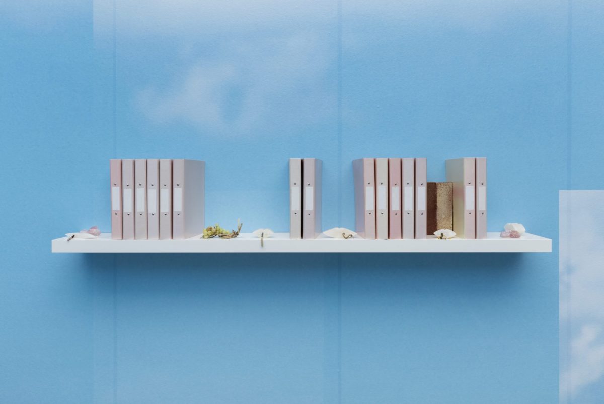 <i>t is for tax return</i>, 2018</br>36,5 x 190 x 26 cm / 14.4 x 74.8 x 10.2 in