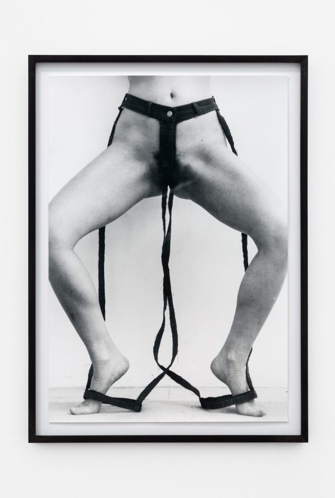 <i>jeans</i>, 2016</br>
silver gelatin print</br>24 x 16.5 inches / 61 x 15 cm