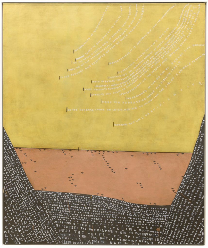 thomas zipp, a. b.: screaming p, 2013
oil and marker on canvas, 185 x 155 cm