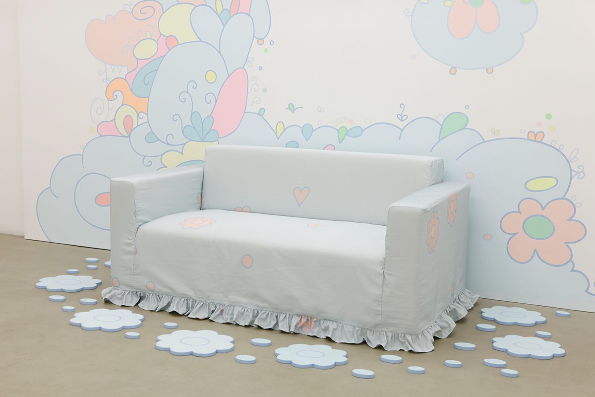 lily van der stokker, delicious, 2012
mixed media, installation size: 360 x 278 x 130 cm