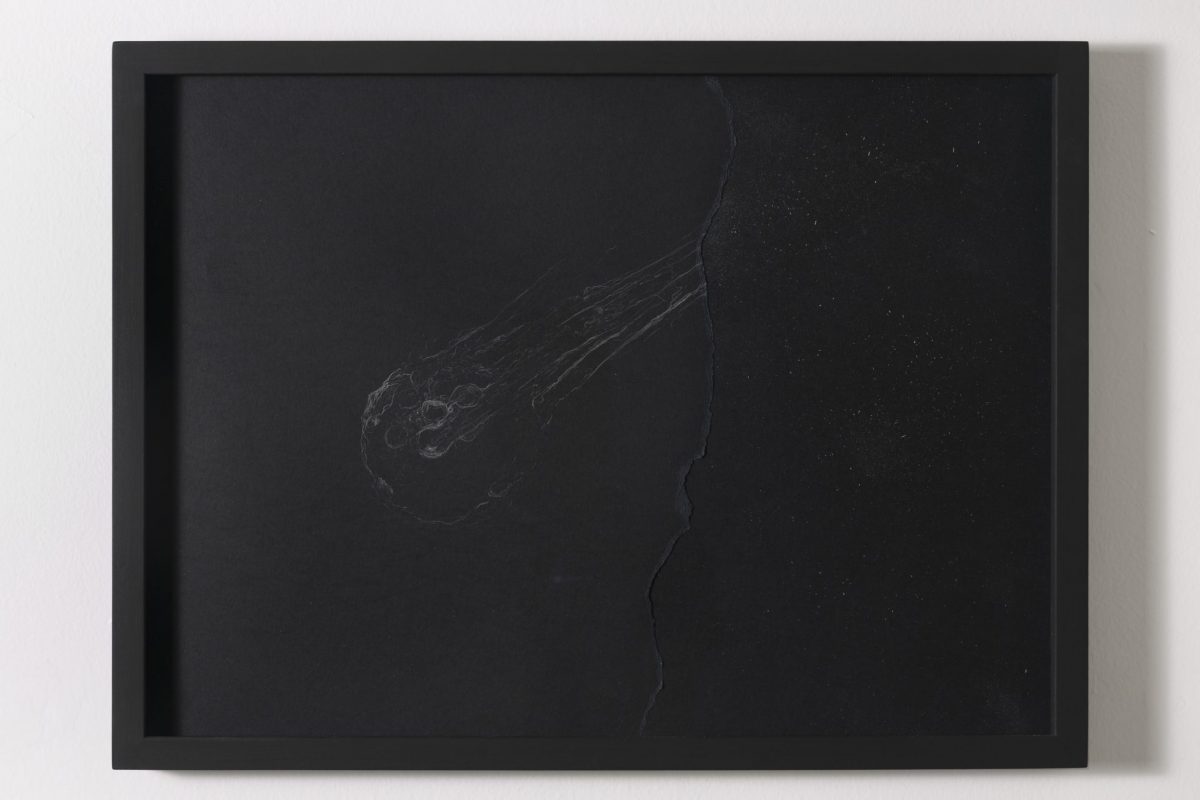 <i>iniziare un tempo</i>, 2013</br>silver pencil on paper</br>44 x 59 x 3 cm / 17.3 x 23.2 x 1.2 in