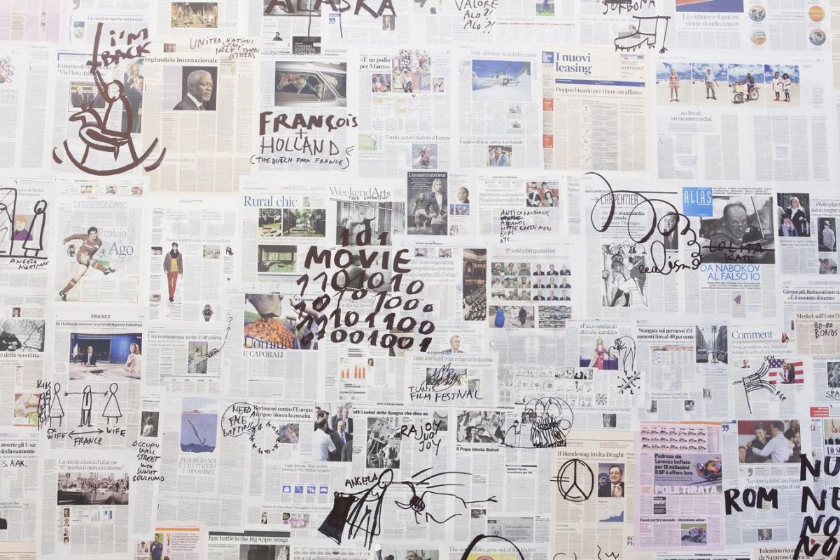 good news, bad news, no news, installation view, kaufmann repetto, milan, 2012