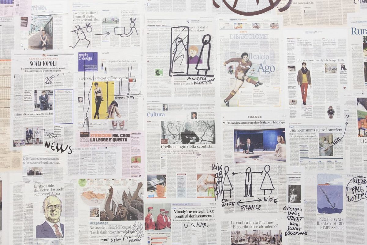 good news, bad news, no news, installation view, kaufmann repetto, milan, 2012