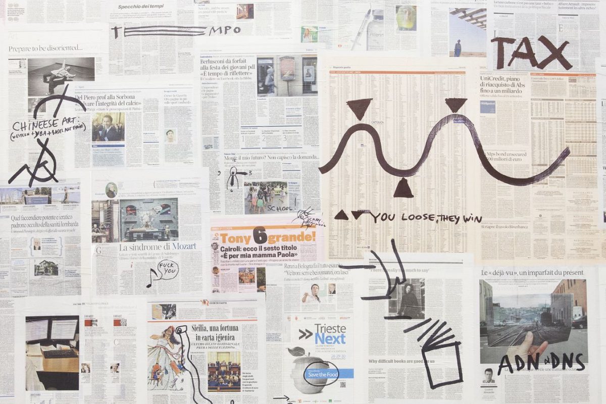 good news, bad news, no news, installation view, kaufmann repetto, milan, 2012