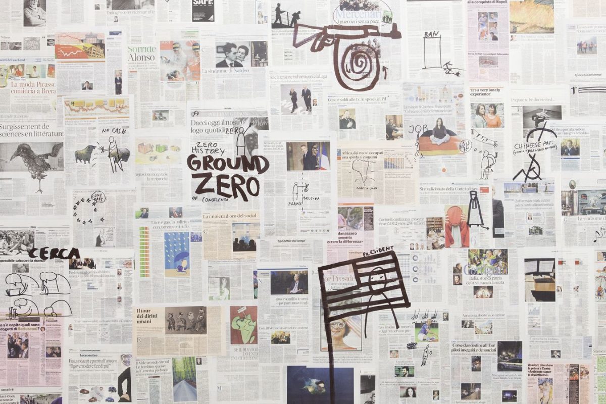 good news, bad news, no news, installation view, kaufmann repetto, milan, 2012