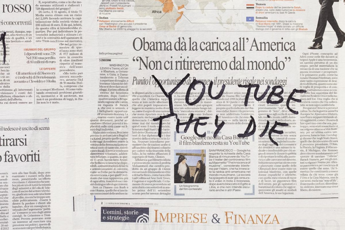 good news, bad news, no news, installation view, kaufmann repetto, milan, 2012