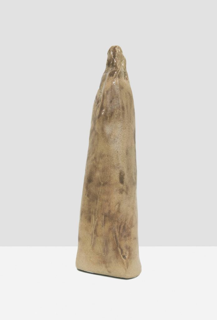 <i>standing figure iii</i>, 2009</br>
glazed stoneware</br>15.5 x 4.75 x 3.75 in / 39.4 x 12.1 x 9.5 cm