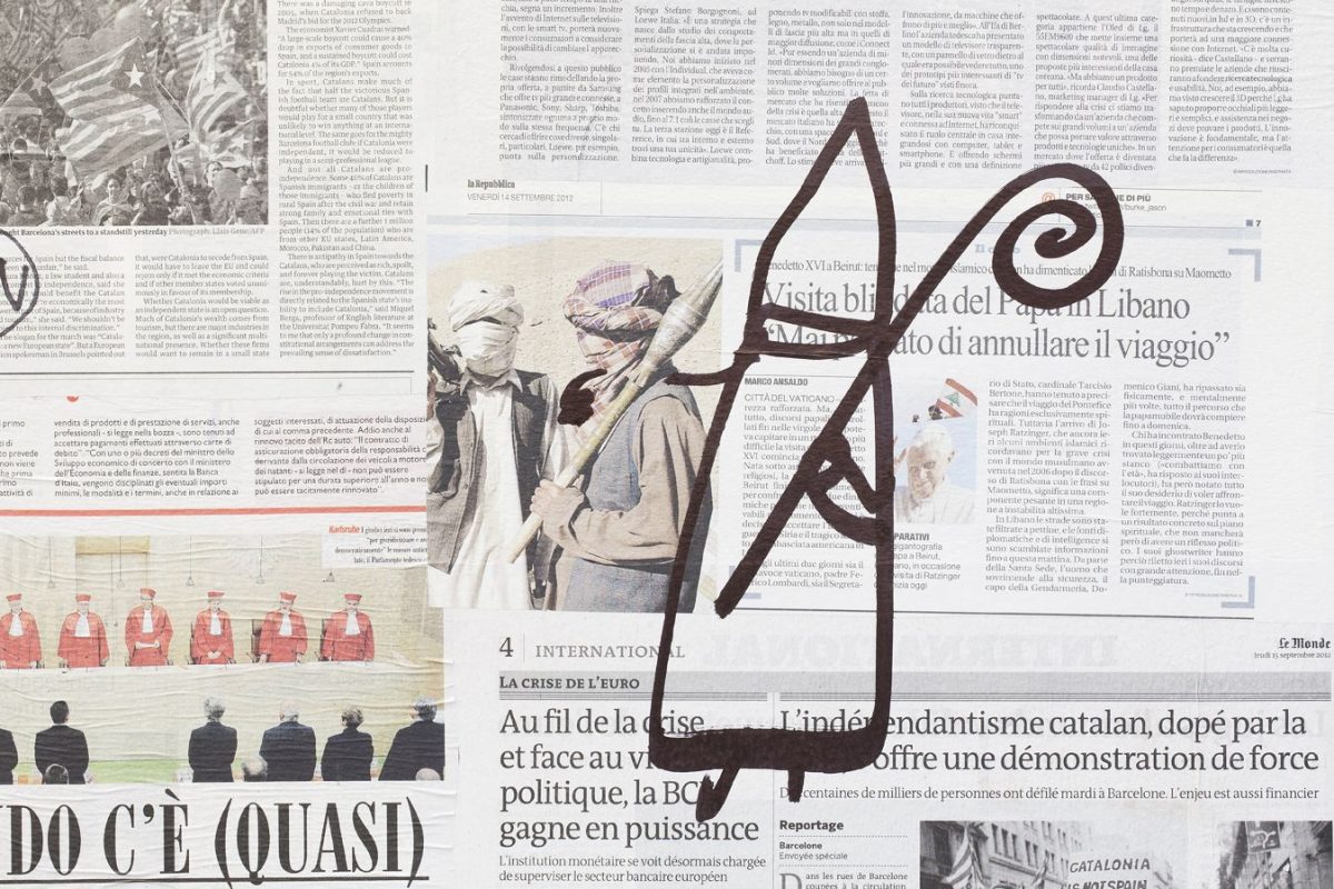good news, bad news, no news, installation view, kaufmann repetto, milan, 2012