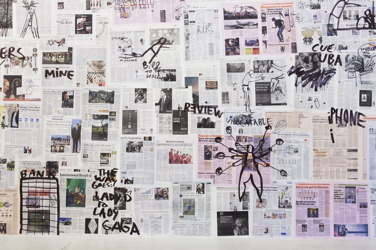 good news, bad news, no news, installation view, kaufmann repetto, milan, 2012