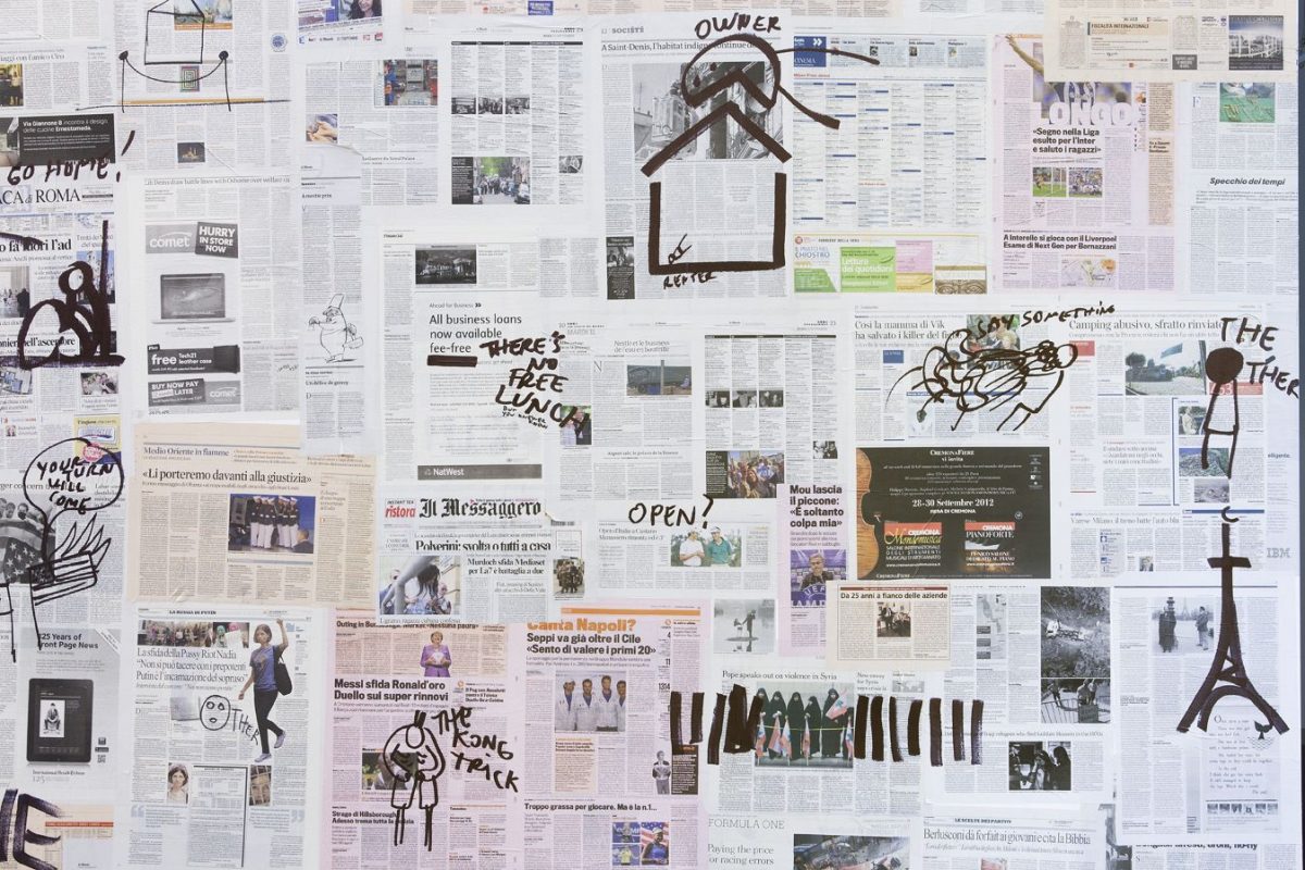 good news, bad news, no news, installation view, kaufmann repetto, milan, 2012