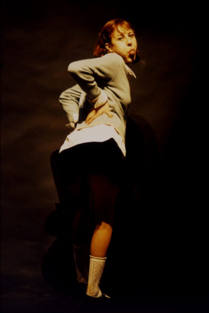 yoshua okón, cockfight, 1998
video installation 2 frontal life-size projections, duration 3'