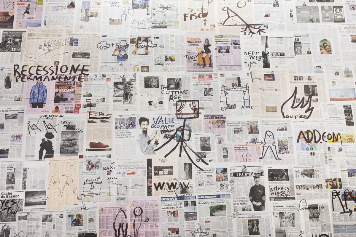 good news, bad news, no news, installation view, kaufmann repetto, milan, 2012