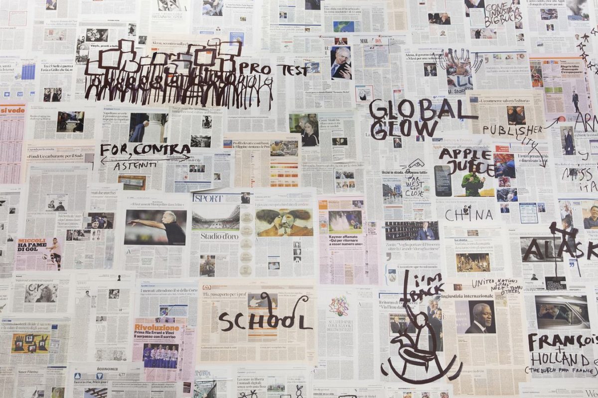 good news, bad news, no news, installation view, kaufmann repetto, milan, 2012