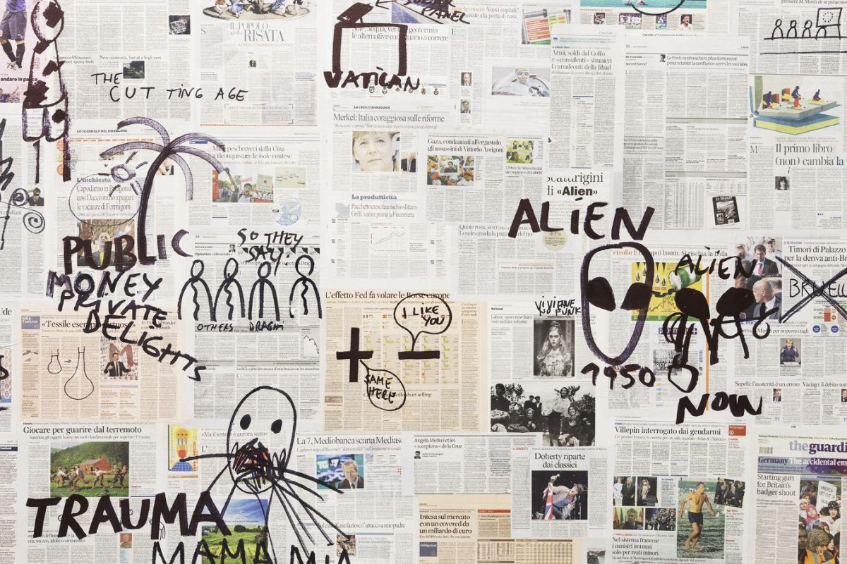 good news, bad news, no news, installation view, kaufmann repetto, milan, 2012