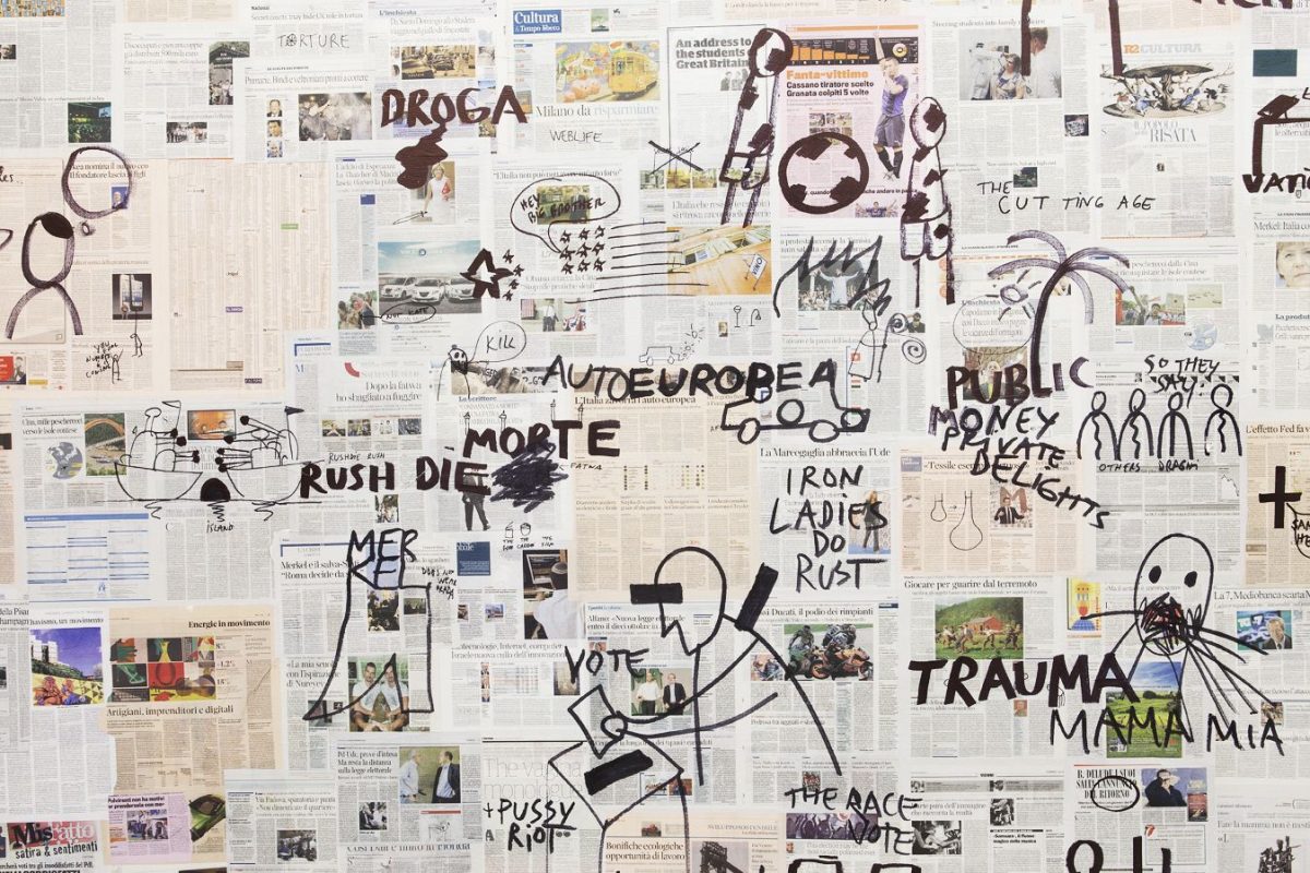 good news, bad news, no news, installation view, kaufmann repetto, milan, 2012
