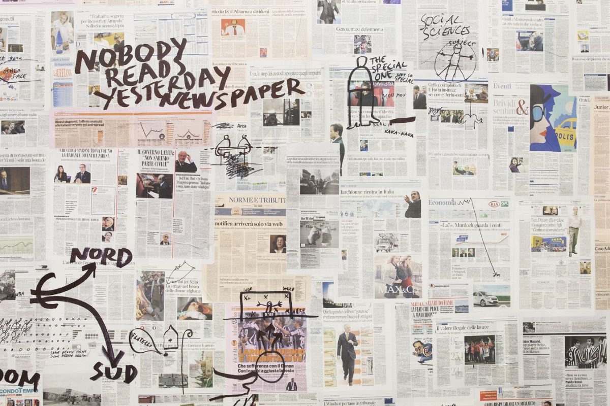 good news, bad news, no news, installation view, kaufmann repetto, milan, 2012