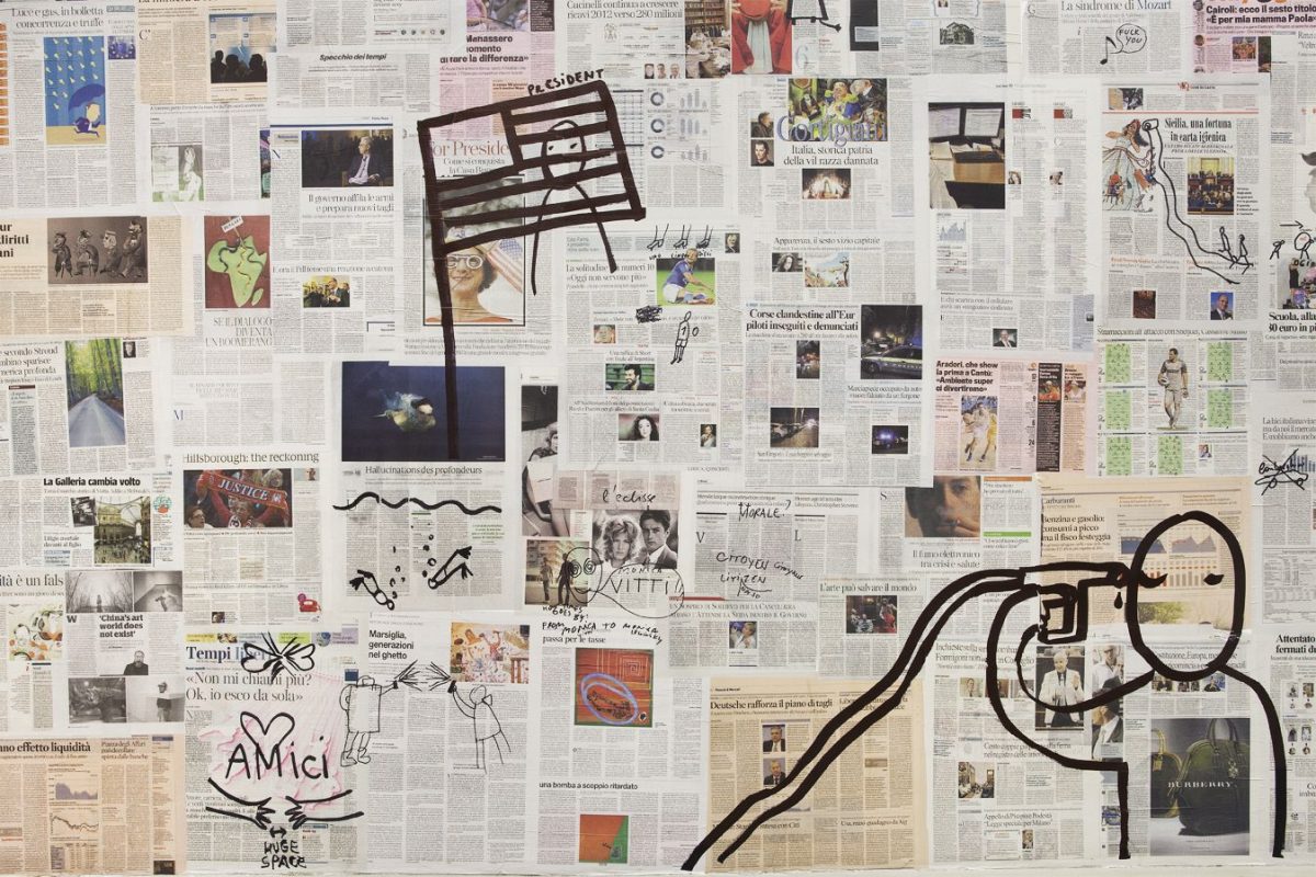 good news, bad news, no news, installation view, kaufmann repetto, milan, 2012