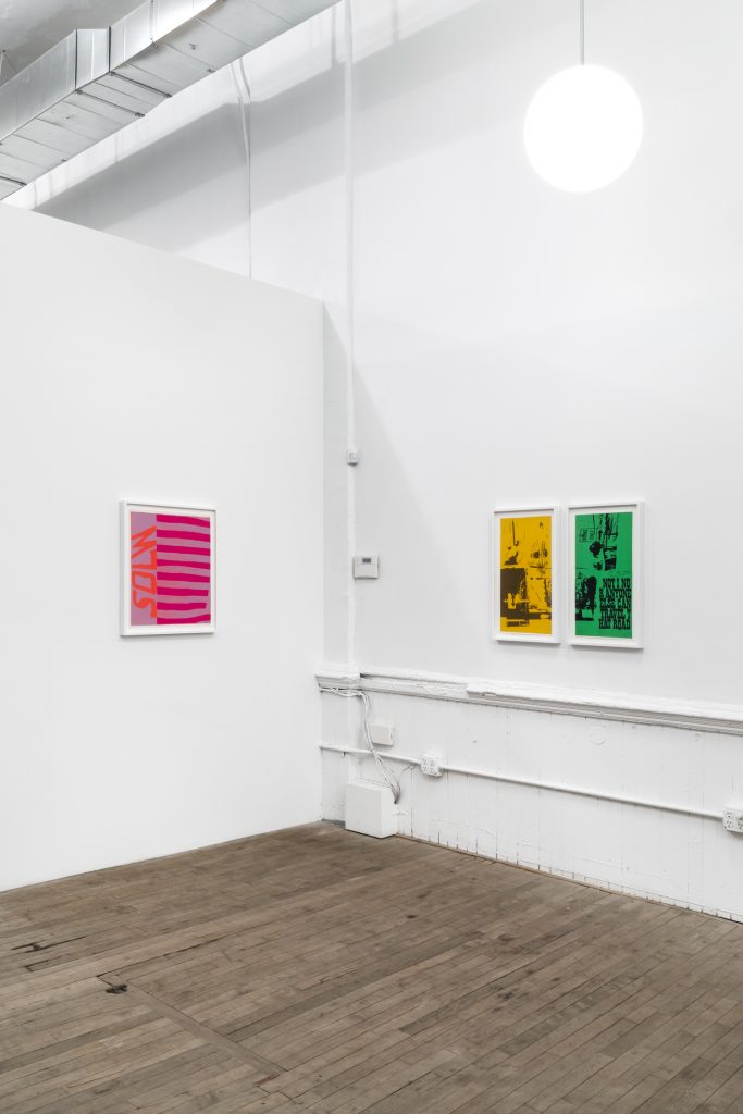<i>Corita Kent, Works from the 1960s</i>, 2019
</br>
installation view, kaufmann repetto, New York>