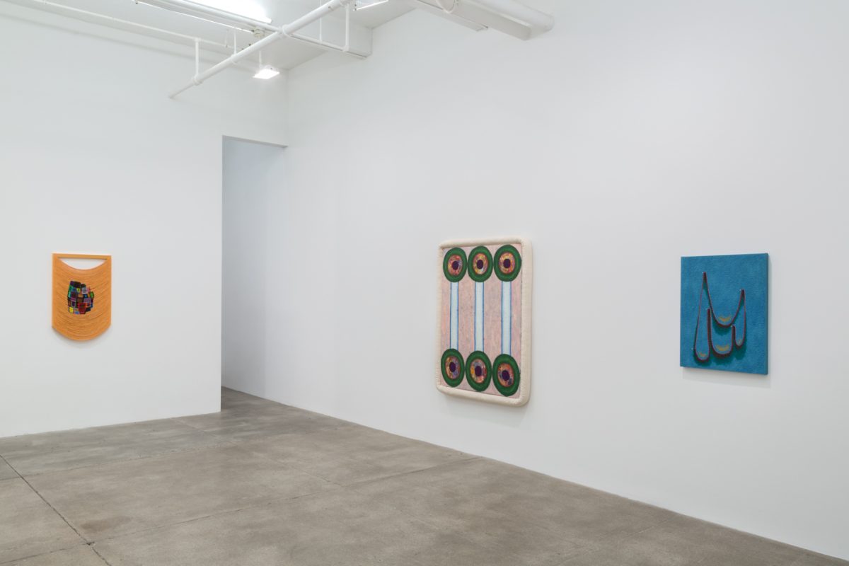 <i>hubris, pubis, scatis</i>, 2018</br>installation view, kaufmann repetto, new york