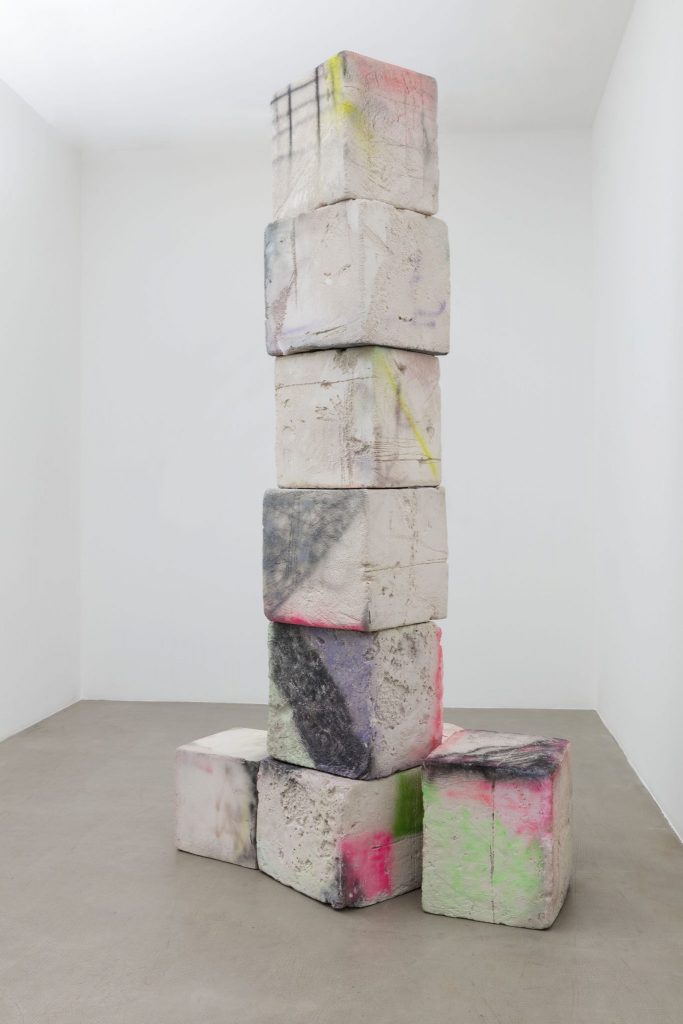 ruins, 2013
jesmonite, resin, spray paint, 360 x 205 x 130 cm