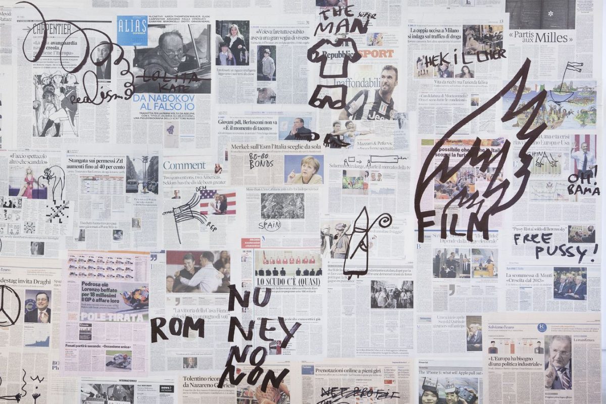 good news, bad news, no news, installation view, kaufmann repetto, milan, 2012