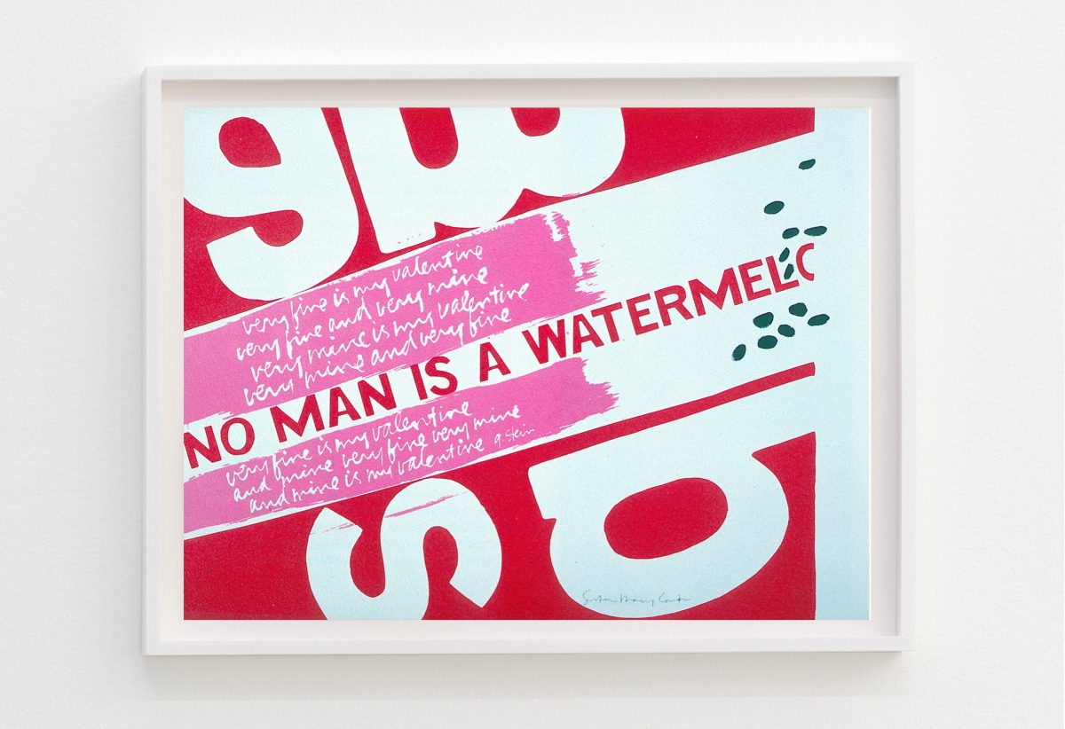 <i>watermelon</i>, 1965
</br>
screenprint</br>
45.7 x 60 cm / 18 x 24 in>