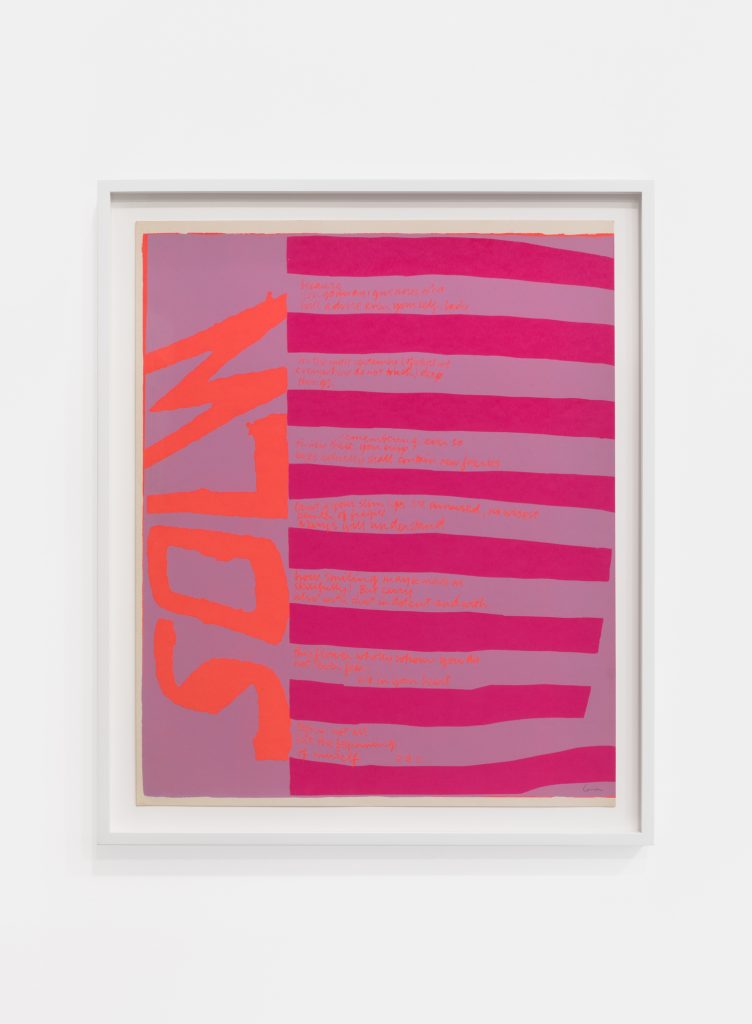 <I>solw</I>, 1967
</br>
screenprint on paper</br>
58,4 x 47,6 cm / 23 x 18.8 in>
