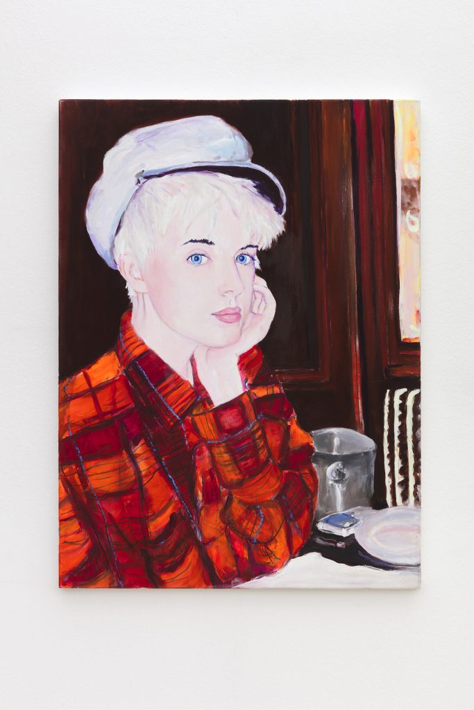 <i>Agyness London</i>, 2009
</br>
oil on linen,
76,2 x 55,9 cm / 30 x 22 in